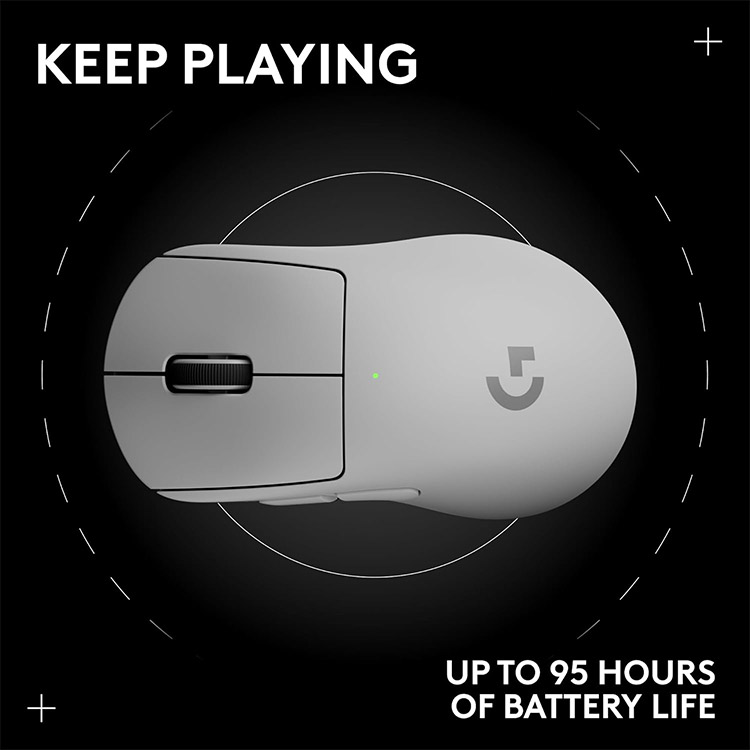 خرید موس Logitech G Pro X SUPERLIGHT 2 DEX - بی‌سیم - سفید